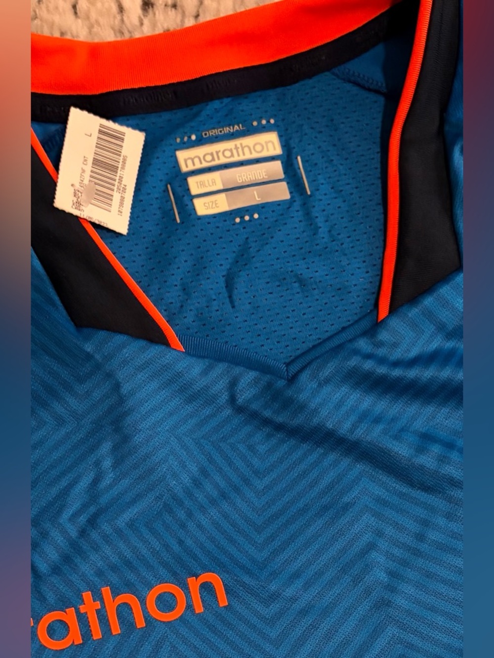Marathon Authentic Ecuador National Team Blue Training Jersey Men’s Sz: Large - Picture 2 of 4